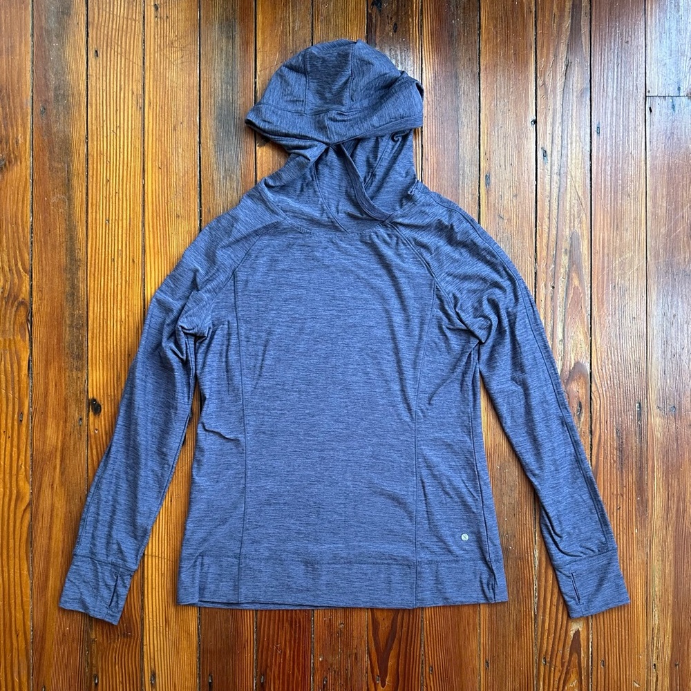 Layer 8 hooded marled workout top Large